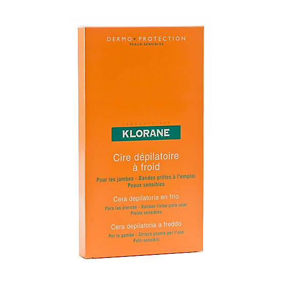 Imagen de Klorane cera fria piernas 6 bandas
