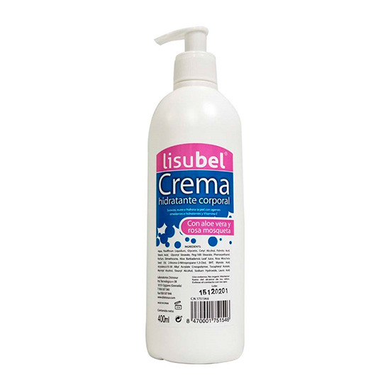 Imagen de Lisubel hidratante corporal crema 400ml
