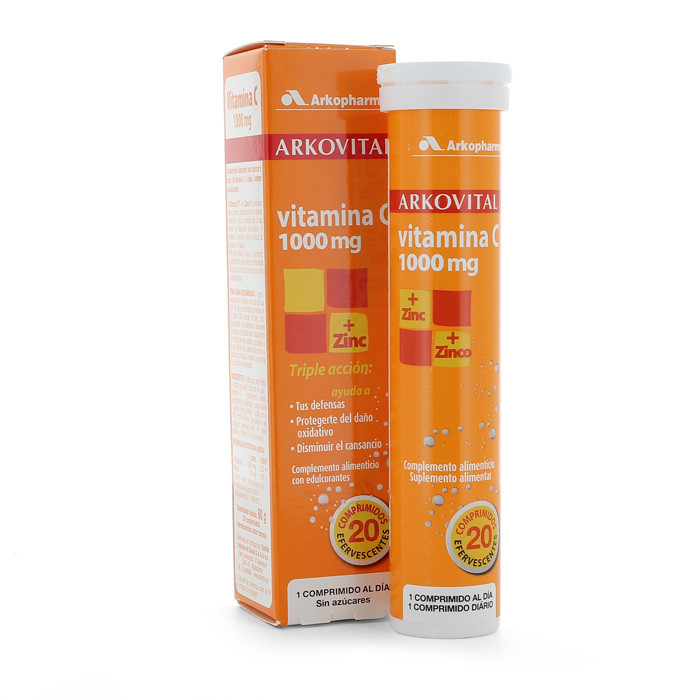 Imagen de ARKOVITAL VIT C 1000MG 20 COMP EFERVESCE