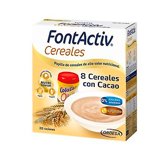 Imagen de FONTACTIV 8 CEREALES + CHOCOLATE 600 GR