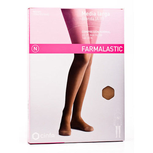 Imagen de MEDIA FARMALASTIC BLONDA C.N. CAMEL T/EG