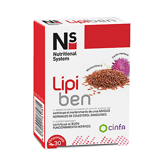 Imagen de N+S lipiben 30 comprimidos