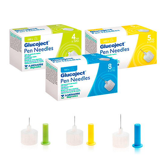 Imagen de Glucoject aguja insu. 32g x 4mm 100uds