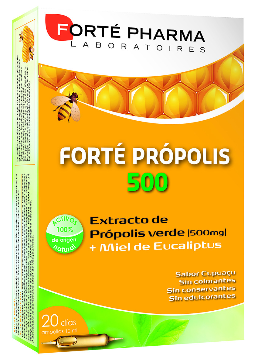 Imagen de Forte pharma propolis 500 mg 20 ampollas

