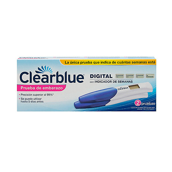 Imagen de Clearblue test embarazo digital 2 uds