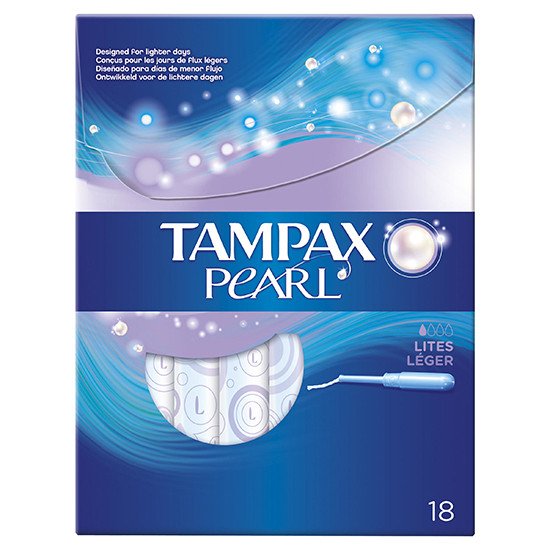 Imagen de Tampax tampones pearl lites 18 uds