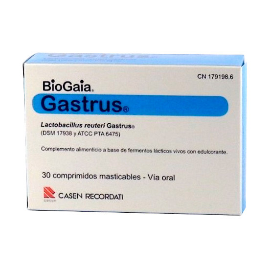 Imagen de Gastrus Biogaia Lactobacilus Reuteri 30 comprimidos