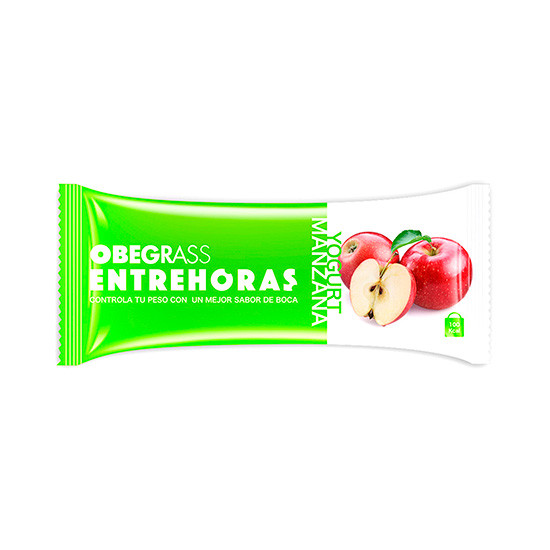 Imagen de Obegrass entrehoras yogurt y manzana 20uds