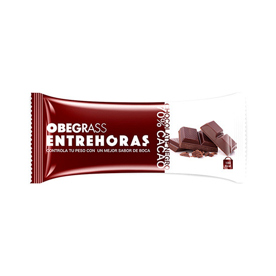 Imagen de Obegrass entrehoras chocolate negro 20uds