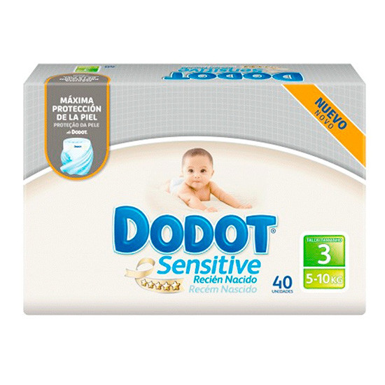Imagen de Dodot Pañal sensitive T/3 6-10kg 56u