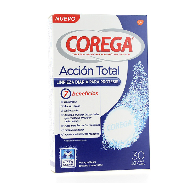 Imagen de Corega accion total limpiador 30tabletas