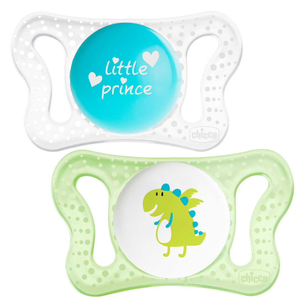 Imagen de Chicco Chupete micro silicona azul 0-2 meses 2 uds