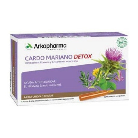 Imagen de ARKOFLUIDO CARDO MARIANO 20 AMPOLLAS