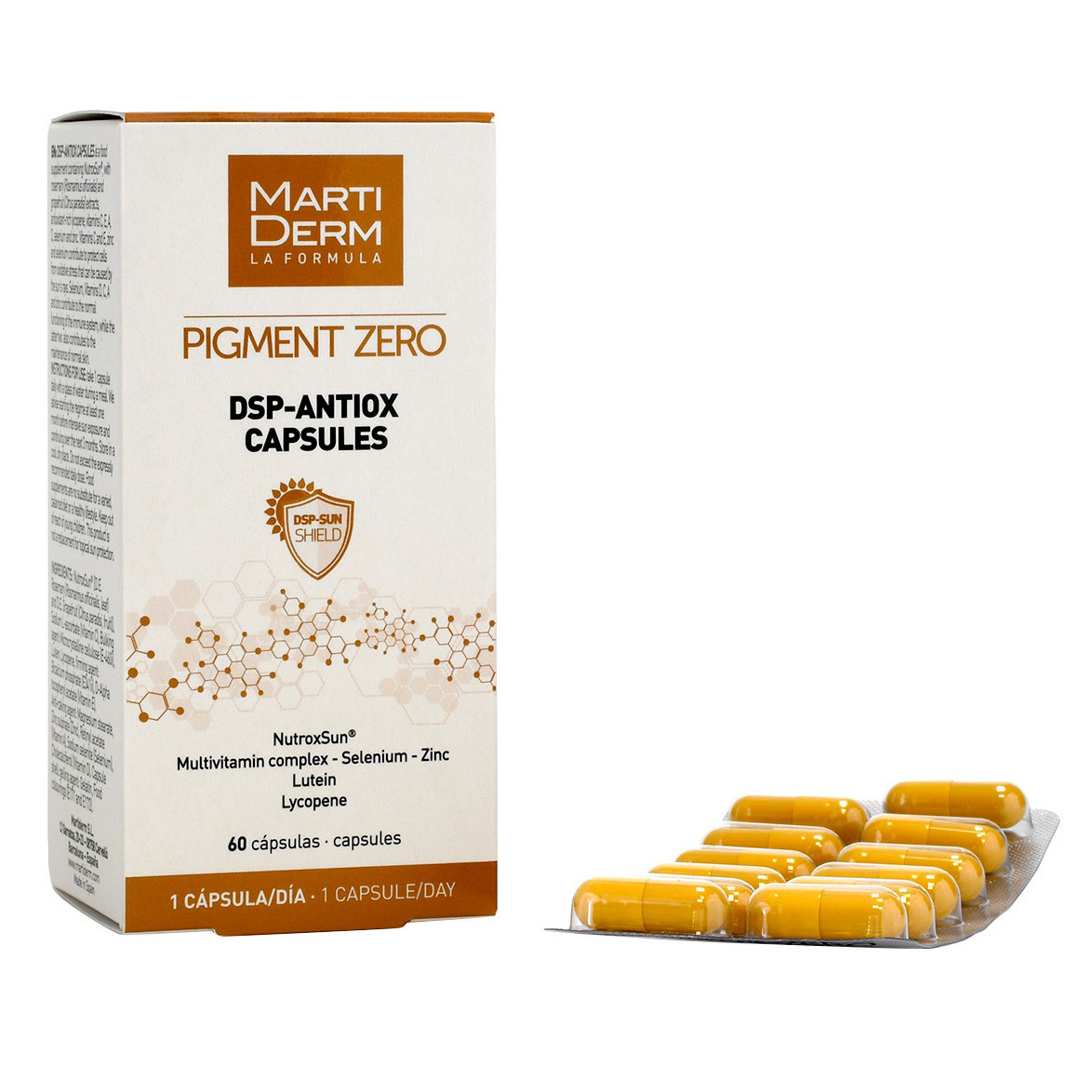 Imagen de MartiDerm Pigment Zero DSP Antiox  60 cápsulas