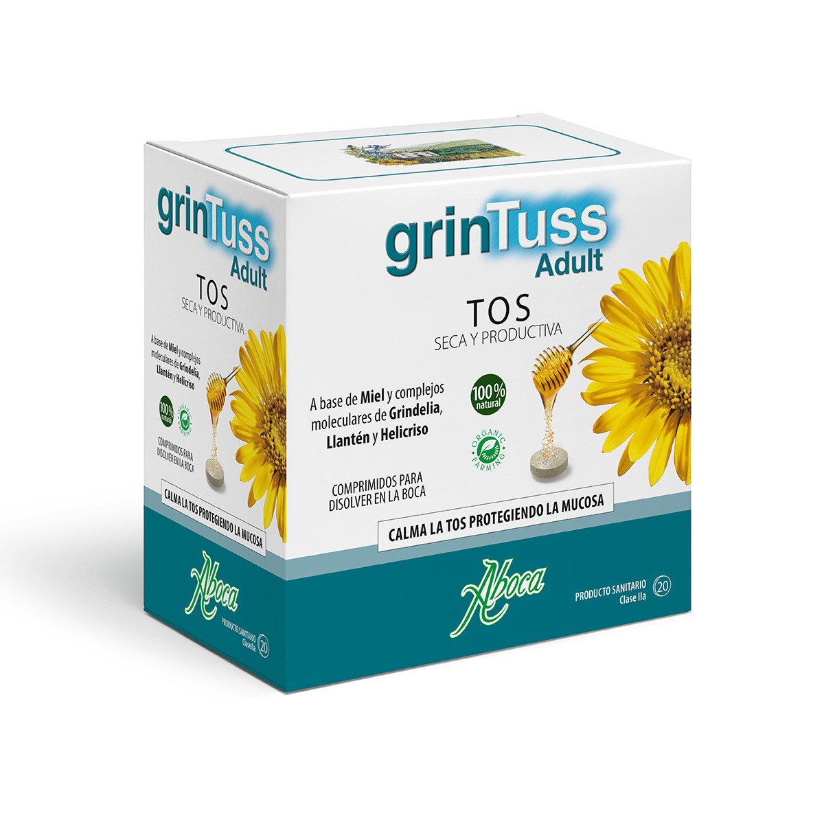Imagen de Aboca Grintuss poliresin adultos 20comprimidos

