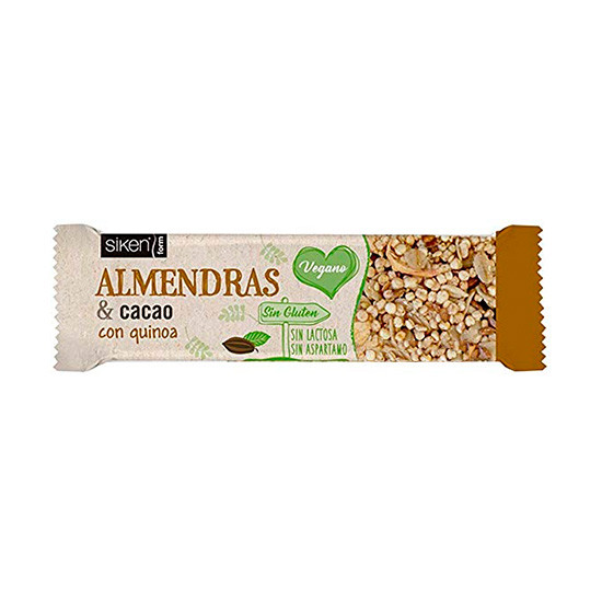 Imagen de Sikenform snack barr almendras cacao 28g