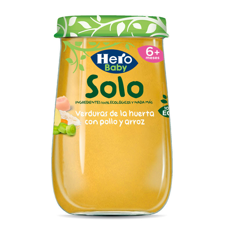 Imagen de Hero Baby Solo ecológico verdura pollo y arroz 190g