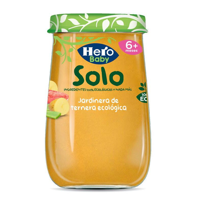 Imagen de Hero Baby Solo ecológico jardinera de ternera 190g