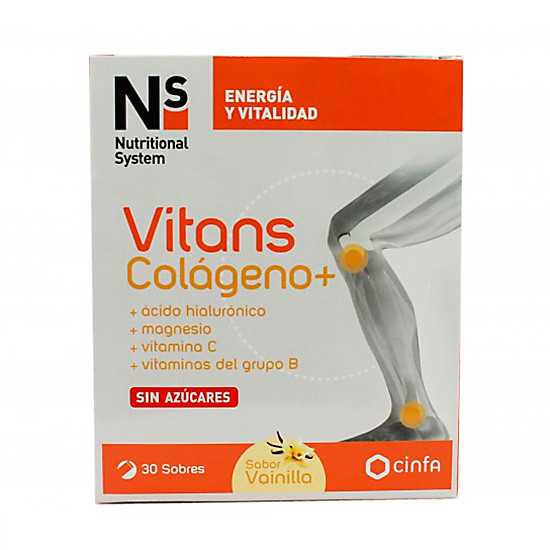 Imagen de N+S Vitans Cogni colágeno + vainilla 30 sobres