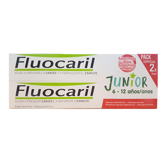 Imagen de Fluocaril junior gel frutos rojos 75mx2u