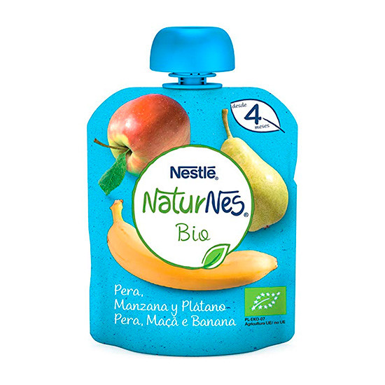 Imagen de Nestlé Natunes bio puré pera, manzana y plátano