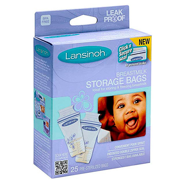 Imagen de Lansinoh bolsas almacenamiento leche 25uds