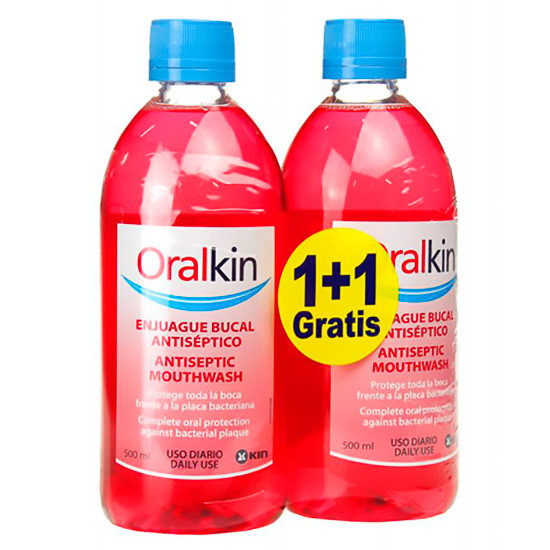 Imagen de Oralkin enjuague 500ml pack 2x1