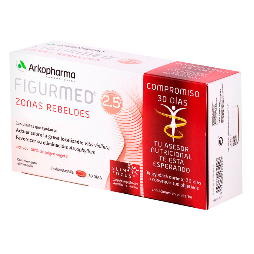 Imagen de Arkopharma Figurmed zonas rebeldes 60 cápsulas