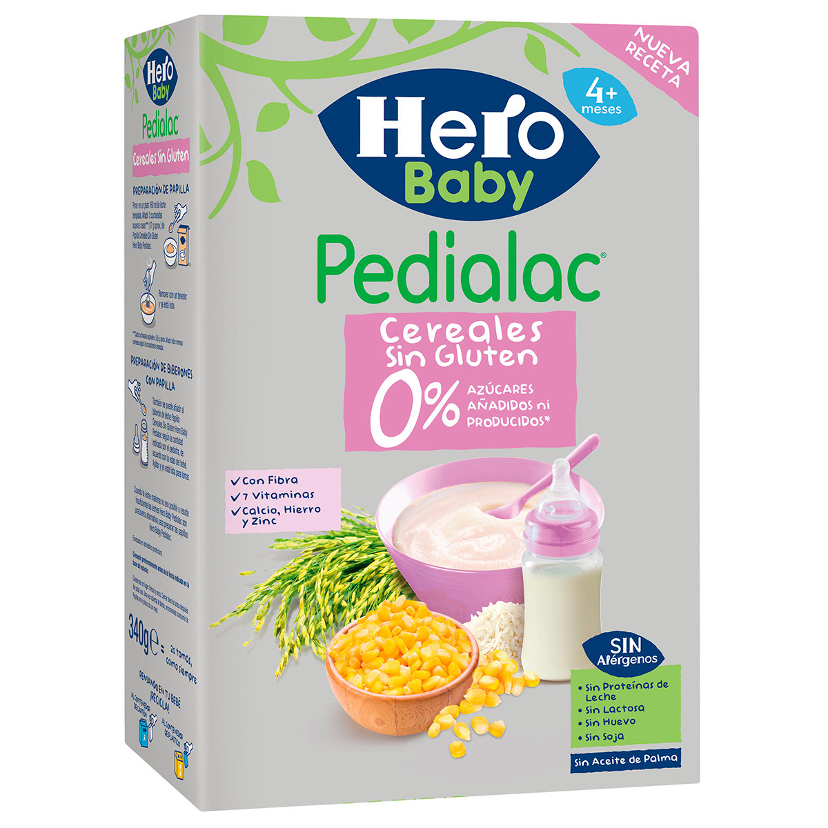 Imagen de Hero Baby Pedialac cerales sin gluten 340g