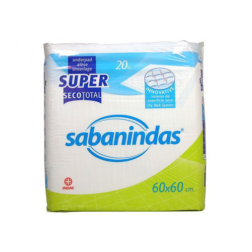 Imagen de SABANINDAS SUPER PROTECTOR 60X60CM 20UDS