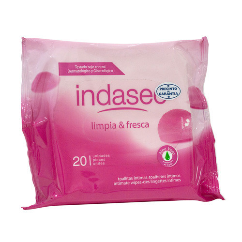 Imagen de Indasec toallitas higiene intima 20 uds