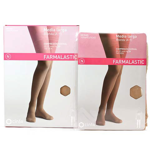Imagen de MEDIA FARMALASTIC LARGA BLON CN BEIG T/P