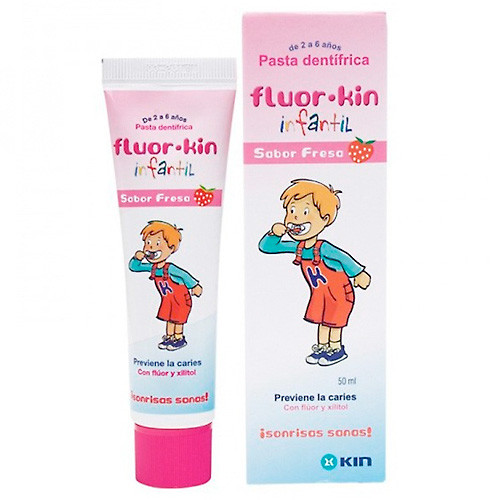 Imagen de Fluorkin pasta infantil fresa 50ml