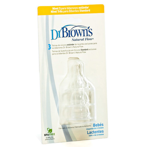 Imagen de Dr Brown´s Tetina options +6 meses 2 uds