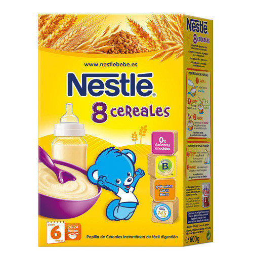 Imagen de Nestlé Papilla 8 cereales con bifidus 600g