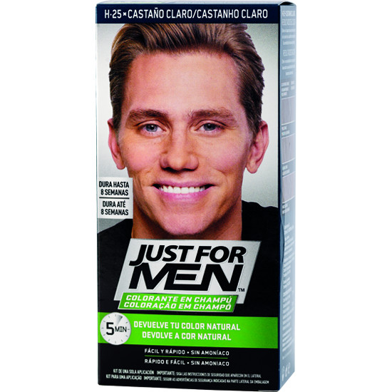 Imagen de Just for men colorante en champú castaño claro