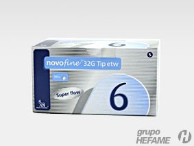 Imagen de Novofine agujas 32G 32G 0,23/0,25X6MM 100u