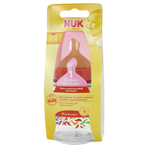 Imagen de Nuk Biberón FC pp 150ml latex 1m boca ancha