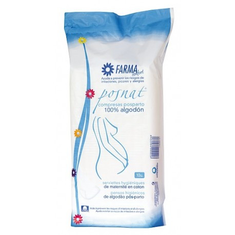 Imagen de COMPRESA FARMACONFORT POSTPARTO ALGODON