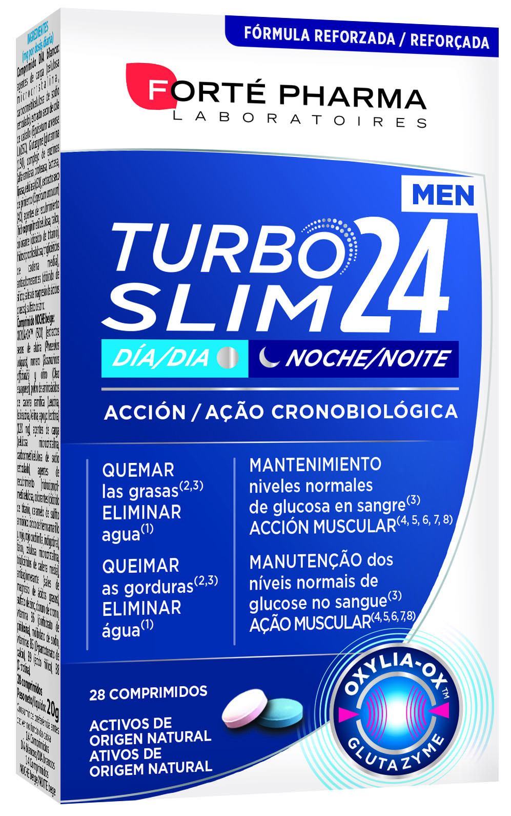 Imagen de TURBOSLIM CRONOACTIVE MEN 28 COMPRIMIDOS