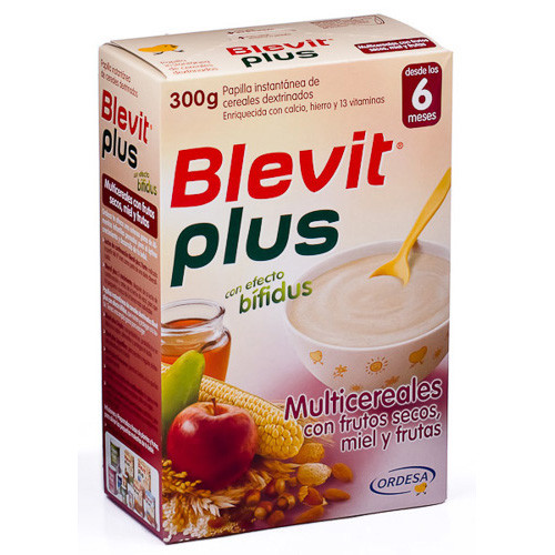 Imagen de Blevit Plus multicereales con frutos secos miel y frutas 300g