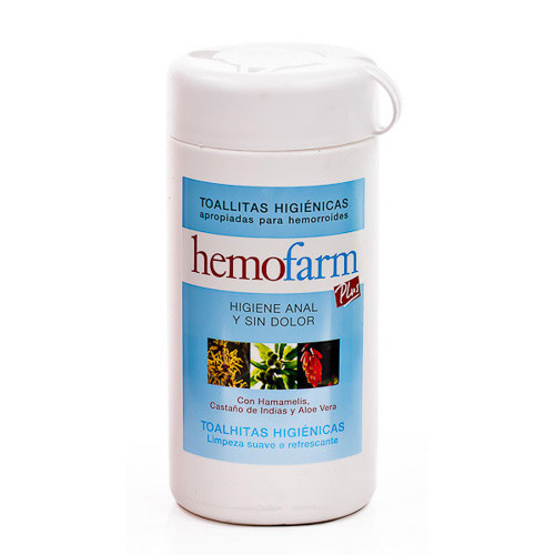 Imagen de HEMOFARM PLUS TOALLITAS BOTE 60 UDS.
