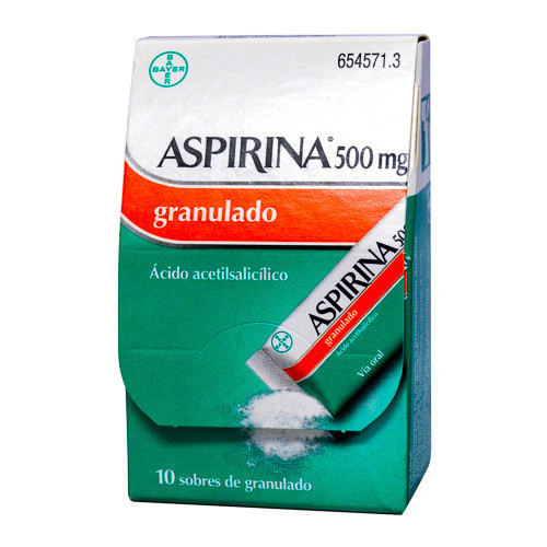 Imagen de Bayer aspirina 500mg granulado 10 sobres