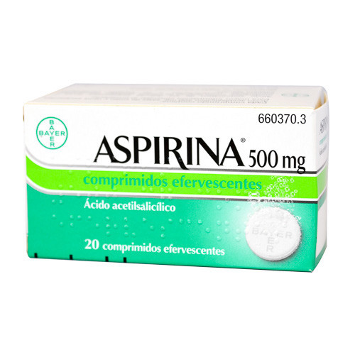 Imagen de Bayer aspirina 500mg 20 comprimidos efervescentes