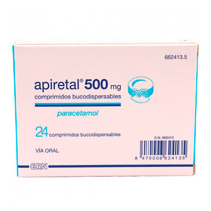 Imagen de Apiretal 500mg 24 comprimidos