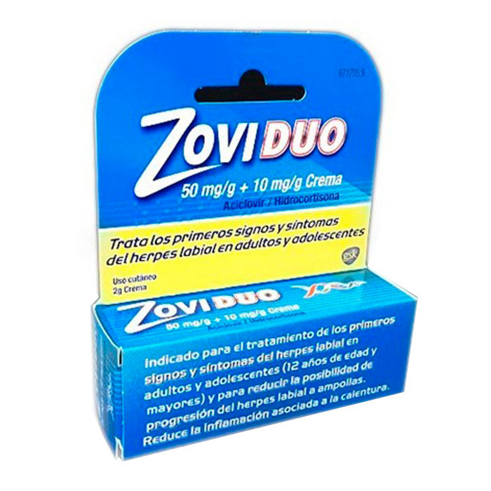 Imagen de Zoviduo 50/10 mg/g crema tubo 2 g