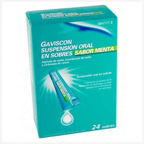 Imagen de Gaviscon suspensión oral 24 sobres menta
