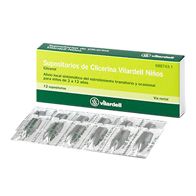 Imagen de Supositorios glicerina vilardell niños
