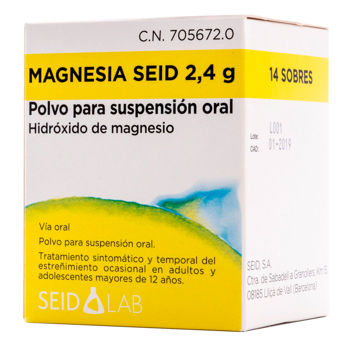 Imagen de Magnesia seid 2,4 g 14 sobres