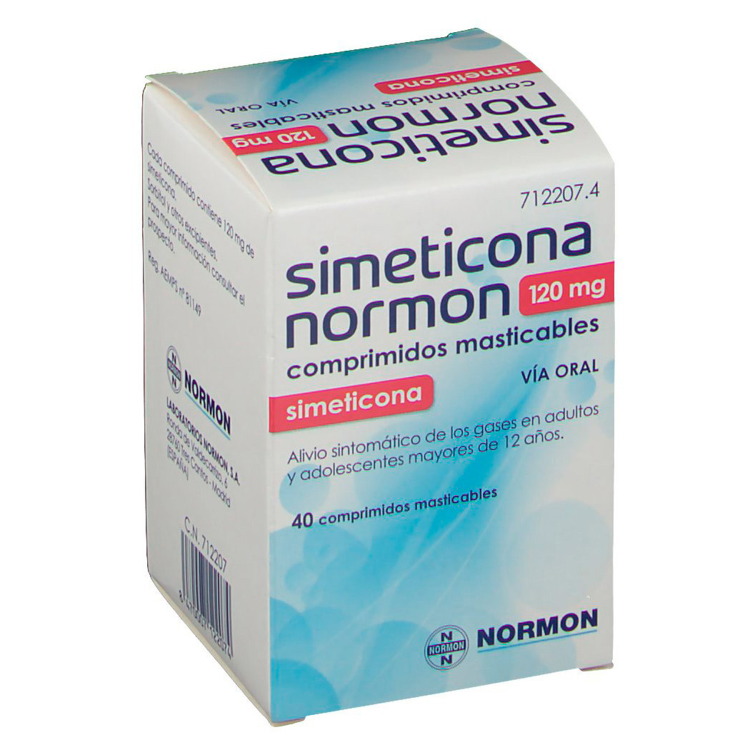 Imagen de Simeticona normon 120 mg 40 comprimidos
